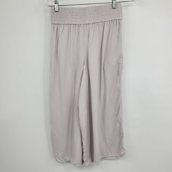 Aritzia Sunday Best Lightweight Women's Wide Leg Cropped Boho Pants Size XS - Picture 2 of 9